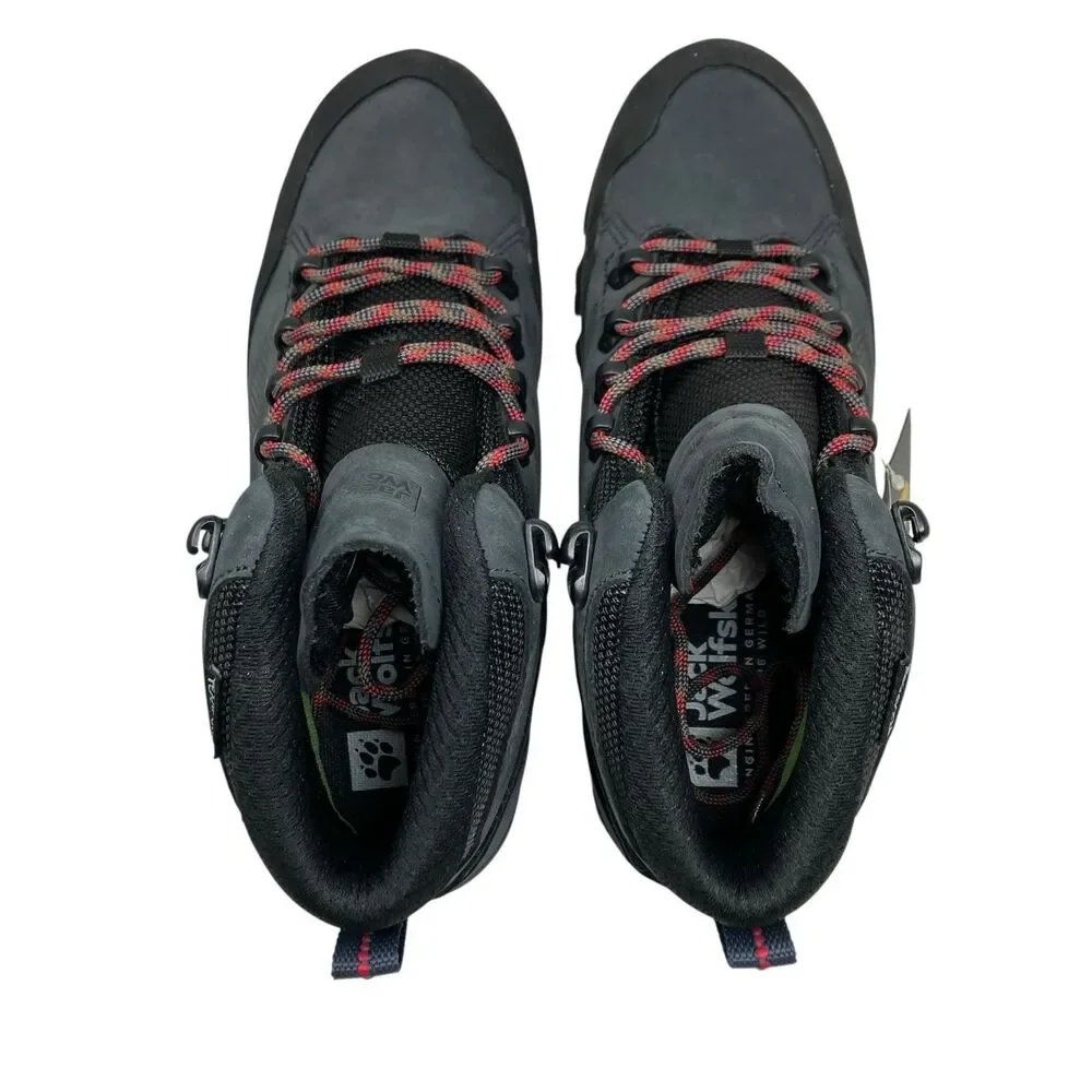 Jack Wolfskin‎ Vibram Hiking Boots Womens 8.5 Black Texapore Waterproof Outdoor